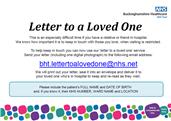 Buckinghamshire Healthcare Trust's Letter to a Loved One Scheme