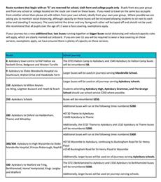 School Bus Routes